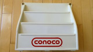 Vintage Conoco Oil Co.  Gas Station Map Rack Holder with Ten Conoco Maps 2