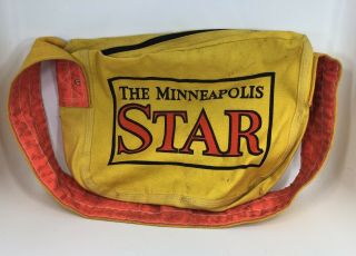 Vintage Minneapolis Star (tribune) Canvas Newspaper Paperboy Delivery Carry Bag