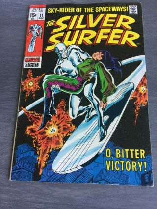 Silver Surfer 11 Fn/vf 7.  0 1969 Vol 1