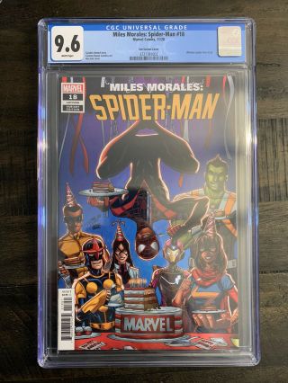 Miles Morales Spider - Man 18 (2020 Marvel) Ron Lim One Per Store Variant Cgc 9.  6
