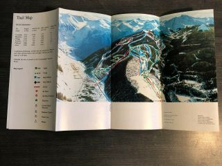 Vintage 1983 1984 1986 Telluride Colorado Ski Area Guest Guide Trail Map