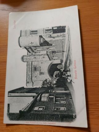 Vintage Postcard 3 Newarke Gateway Leicester