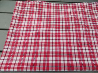 Vintage Cottage Checked Duvet Cover Plaid Fabric Single Bed Twin 55 " By 64 "