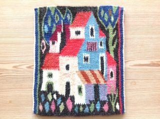 OLD SWEDISH FLAMSK TAPESTRY - The Old Temple - FLEMISH WEAVING 2