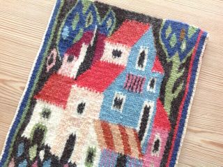 OLD SWEDISH FLAMSK TAPESTRY - The Old Temple - FLEMISH WEAVING 3