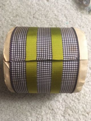 10 Yd Antique Century Rayon Bulk Roll Ribbon 2 7/8 " Wide Made In France