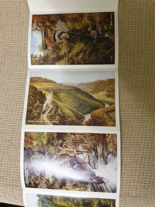 6view Letter Card Of Devils Bridge Pull Out Vintage Postcard /envelope,