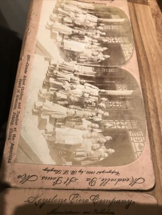 Stereo View Cards Chinese Boxer Rebellion Prisoner Chinese School Children 1900 2