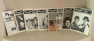 Pratfall 1969 - 1972 Vol 1 - 7 Periodical Issues - Laurel & Hardy The " Way Out West "