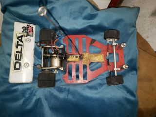 Vintage Delta Rc 1/12 Scale Pan Car 2 Bodies Extra Wheels Direct Electric