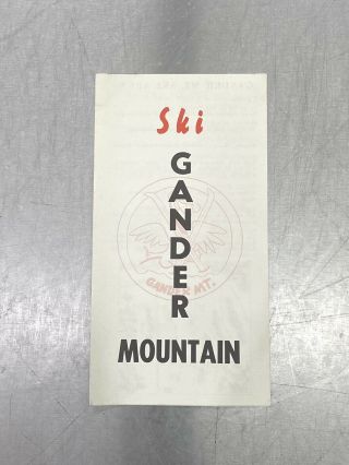 Gander Mountain Vintage Lost Area Ski Brochure Trail Map Wilmot Wisconsin Travel