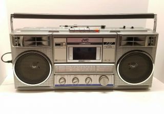 Vtg Jvc Rc - 770 Jw Stereo Radio Cassette Recorder Boom Box Blaster Read