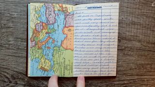 Circa 1959 - 1960 Handwritten Travel Diary American Female Ice Skater World Tour