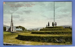 1912c Tynwald Hill St Johns Iom Isle Of Man Vintage Postcard