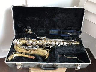 Vintage Bundy Ii Alto Saxophone Sax W/ Hardshell Case