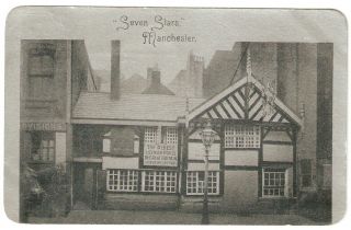 “seven Stars” (inn / Pub) Manchester.  – Vintage Postcard.  1904.