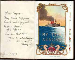 1925 Handwritten Europe Travel Diary Countess On Board Incognito Fabulous Writer