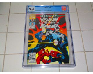 What If 44 Cgc 9.  6 White Pages What If Venom Possessed The Punisher Hot Book
