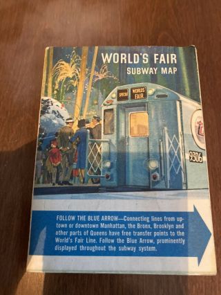 Vintage 1964 York City World’s Fair Subway Map
