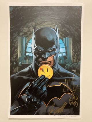 Batman The Watchman Crossover Art Print Signed By Jason Fabok