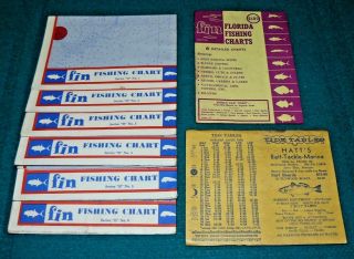 1960s Vintage : Florida Fishing Charts From Fin : Set Of 6 Maps @ Saltwater Fish