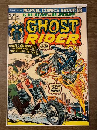 Ghost Rider Vol.  1 3 Marvel Comics 1973 Jim Mooney Art / Hell Cycle