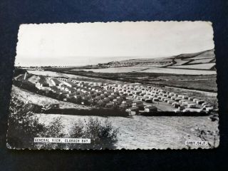 1950s,  Clarach Bay Caravan Park,  Very Early View,  Real Photo Postcard Vintage.