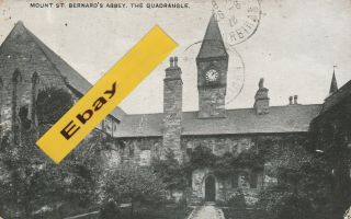 Mount St Bernard`s Abbey Coalville Vintage Postcard 1926 Leicestershire