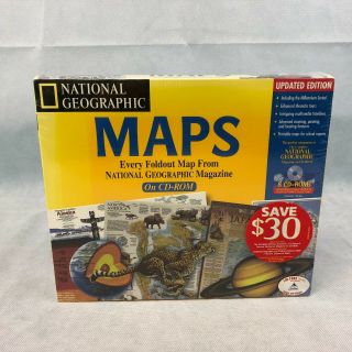 Vintage National Geographic Every Map From Magazines Geography Learning 8 Cd Rom