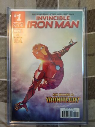Invincible Iron Man 1 2017 1st Cover App Of Ironheart Unread Nm,