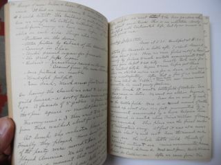 1910 Highly Detailed Handwritten Travel Log Diary York City Europe Antique