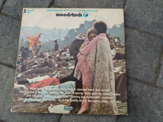 Woodstock Music From The Soundtrack 1969 3 Record Set Sd3 500