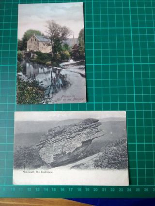 2 X Vintage Postcards : Monmouthshire : Buckstone,  Monnow Mill : Friths