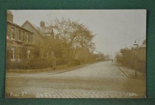 Vintage Postcard Park Road Hale Atrincham (m11)