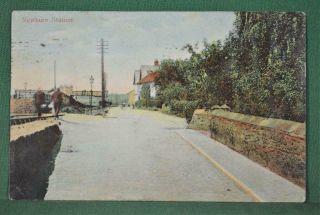 Vintage Postcard Newburn Station Tyne And Wear 1906 (m3)