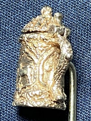 (" Look ") Rare Vintage 14k Gold Pin Stein 6 Grams