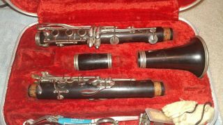 Buffet Crampon Wood Clarinet Evette D Series Wooden Vintage