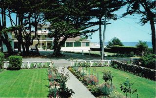 Vintage Villa Maria Del Mar Santa Cruz California Postcard 1982 Postmark