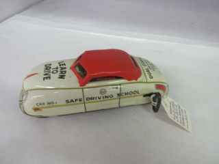 Vintage Marx Learn To Drive Tin Wind Up Toy Car Well 264 - C