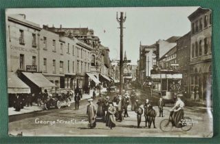 Vintage Rppc Postcard George Street Luton Bedfordshire (ch248)