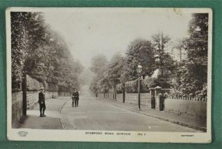 Vintage Rppc Postcard Stamford Road Bowdon Trafford (ch240)