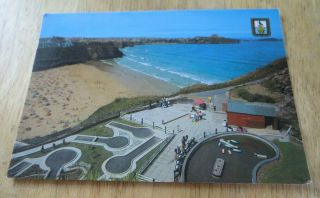 Vintage 1982 Crazy Golf And Tolcarne Beach Newquay Cornwall Postcard