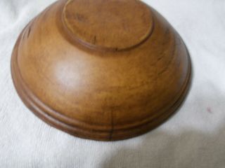 Very Old Well Worn Primitive 3 Ring Wooden Bowl
