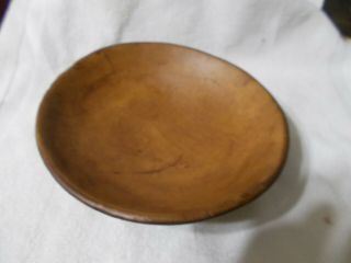 Very old well worn primitive 3 ring wooden bowl 2