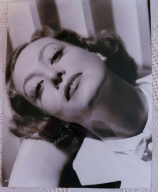 George Hurrell Joan Crawford Stamp Signed 11x14 Photo Double Weight