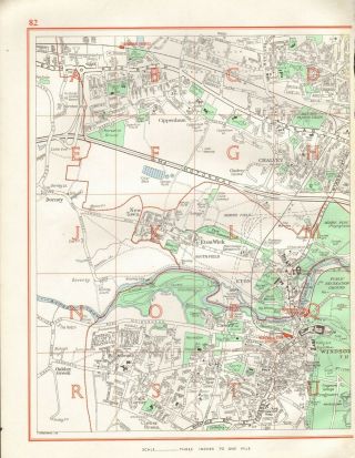 1964 Vintage Street Map - Cippenham,  Chalvey,  Eton Wick,  Clewer