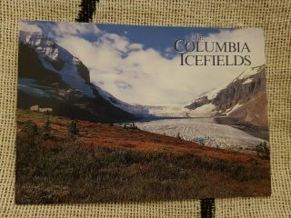 Vintage The Columbia Ice Fields Postcard 1998 With Elberta Peach Canada Stamp