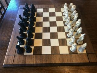 Vintage 1988 Lord Of The Rings Chess Set By Tolkien - Lotr The Hobbit