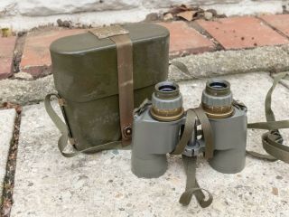 Vintage Military M19 Binoculars Bnclr M19 7 X 50 In Case 1977