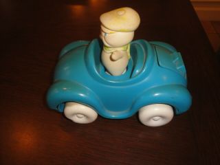 Vintage 1974 Pillsbury Doughboy Uncle Rollie Finger Puppet Figurine Figure Car